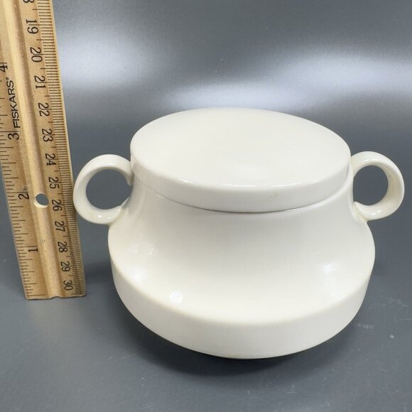 Lord Nelson Ware Tan Fine Porcelain Sugar And Creamer Set Kitchenware Vintage - Picture 4 of 16